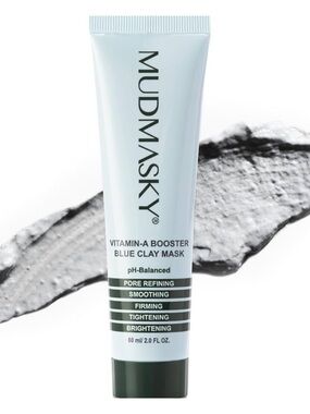 MUDMASKY Vitamin-A Booster Blue Clay Mask, 2.0 Fl. Oz. / 60mL, New & Sealed